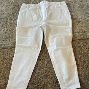 Talbots, high-rise, white jegging, ankle length, size 20 women petite,